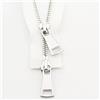 ZOLULA Zip 70/90 cm Giacca Cerniera in Metallo Doppio Cursore Bidirezionale Abbigliamento Fai Da Te Indumento Sostituzione Forniture Fatte a Mano (Colore: Bianco, Dimensioni: 90 cm)
