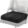 GBKDQQ Cuscino ortopedico con cuneo: cuscino ortopedico, per ufficio, casa e auto, 40 x 40 x 5,5 cm (nero)