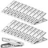 Bztzhm 40 Pezzi Clip per Stendere Panni, Mollette in Acciaio Inox Lavanderia Pins, Mollette in Acciaio Inossidabile, Clip Panno Stendibiancheria, per Quotidiana Stendere i Panni Sigillo Alimentare