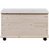 Arredo Stock Baule contenitore portatutto in legno (73x40x42,5 cm)