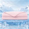 SilverChry Coperta Rinfrescante 150x200 cm, Q-Max >0,4 Coperta Refrigerante Letto, Copriletto Estivo Singolo Double Face, Leggera Traspirante Anallergica, Coperta Estiva Matrimoniale (Rosa)