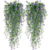 Generico Fiori Artificiali Per Esterni, 2 Di Vite Artificiale Di Eucalipto Appesa, Piante Finte Appendibili, Piante Artificiali Da Esterno Resistenti Ai Raggi UV, Fiori Finti Da Parete Per Il Giardino