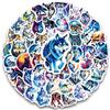 SANYUANHE 112 Adesivi lupo impermeabili,SANYUANHE Set sticker wolf fauna selvatica,Autoadesivi per outdoor,Decorazione animali,per bottiglie d'acqua, valigie, biciclette, auto, tablet, bambini e adulti