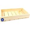 GoodFreshDecor Cassetta In Legno Di Pino Della Frutta E Verdura Al Vino Scatola Decorativa Naturale Multiuso 35 x 20 x 6