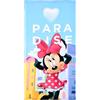 Disney Store Disney Minnie Mouse Telo Mare, Asciugamano da Bagno, 70 x 140 cm, 100% Cotone, Blu con Stampa Paradise