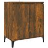 vidaXL Credenza Rovere Fumo 60x35x70 cm in Legno Multistrato