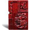 junweideyi Accendino intagliato in legno di sandalo rosso naturale e palissandro, sostituibile per Zippo (solo custodia), dimensioni inserto compatibile 3,6 cm * 1,2 cm * 5 cm, alloggiamento accendino