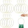 Cabilock Organizzatori per sciarpe 16 ganci circolari anello asciugamano oro fermacravatta oro appendiabiti per casa s per armadio sciarpa anello gancio sciarpa rack organizer appendiabiti resistenti