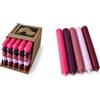 Miss Lovely Set di 25 candele colorate per farm Hahn - Qualità premium Made in Germany - 22 mm di diametro, 18 cm di lunghezza - candele colorate - Candele colorate - Set di 5 candele da tavola