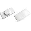 EFIXS Il negozio di tende supporto magnetico per tende a rullo - colore: bianco - per guide inferiori/profili di ponderazione per tende a rullo magnetiche - 2 pezzi = 1 paio