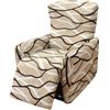 WWQQKJ 4-Pezzi Copripoltrona Relax Reclinabile Universale, Moderna Fodere Copripoltrona Reclinabile 1 Posto Elasticizzato Lavabile Rimovibile,Copertura per Poltrona Reclinabile(Color 09)