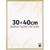 Dutch Frame Factory - Cornice 30x40 cm - Oro - Cornice per foto in Plastica con vetro plastico Antiriflesso - Cornice portafoto 30x40 cm - Angers