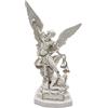 Generico Statua di San Michele cm. 22 in marmo resina con spada e bilancia