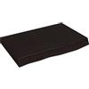 vidaXL Ripiano Marrone Scuro 60x40x(2-6) cm Massello Rovere Trattato