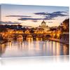 Pixxprint Basilica di San Pietro a Roma Stampa su Tela 100x70 cm Artistica murale
