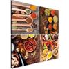 murando - Set di 4 Quadri Componibili Spezie Colorate Cucina 80x80 cm Ciascuno delle Dimensioni di 40x40 cm - Collage 4 Pezzi - Quadro Stampa su Tela XXL Grande Camera da Letto - j-B-0034-b-i