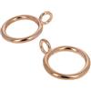 MroMax - Anelli per tende in metallo, diametro interno 25 mm, 24 pezzi, colore: oro