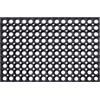 Comart, Zerbino Componibile 100% PVC, Adatto da Esterno, Forato a Nido d'Ape, Nero, Rettangolare, 40x70 cm