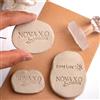 Chu6an6d Timbri in gomma personalizzati in ceramica per argilla, timbro in ceramica personalizzato con il tuo logo, timbri creativi con lettere stampate, strumenti per argilla polimerica, regalo per vasai