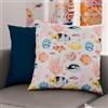 PETTI Artigiani Italiani - Coppia di Federe Cuscino 45x45 cm in Microfibra, Cuscini Arredo Camera da Letto, Divano, Salotto, Set 2 Fodere Copricuscino, Federa Marino 05, 100% Made in Italy