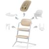 Cybex LEMO 4in1 Sedia evolutiva con sdraietta e accessori pappa - Sand white - CYBEX Gold