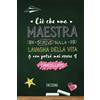 No brand Cio che una maestra scrive sulla lavagna della vita non potra mai es rqGv