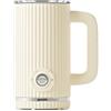 Guzzini, Sous Chef, Montalatte, 4 Programmi, Schiuma Calda e Fredda, Riscaldamento Latte, Coperchio Trasparente, Base Girevole, Bio-based, 300 ml (Cream)