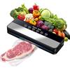 The Office Oasis Macchina Sottovuoto,Potente 90Kpa Precisione 5 in 1 Sistema di Conservazione degli Alimenti Sottovuoto, Include sacchetto per il vuoto, Modalità a Secco e Umido Nero (Black, 10 vacuum bags)