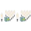 Superia Milano Superia Lampadine a filamento LED TORTIGLIONE TRASPARENTE OVERCLASSIC 5W Equivalenti a 40W, 550LM, LUCE CALDA, Attacco E14, Stile Vintage Retrò, Non Dimmerabile, Pacco da 20