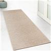 Floordirekt Tappeto da cucina, 200 x 200 cm, per cucina, corridoio, camera da letto e soggiorno, antiscivolo e lavabile, effetto sisal, tappeto al metro su misura, beige Kalkutta