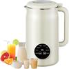 Generic Macchina for il latte di noci 8 in 1, frullatore automatico for semi di soia e avena con timer e funzione di mantenimento in caldo Macchina for il latte vegetale for la cucina domestica(White)
