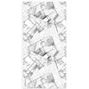 mubusi Tappeto in Vinile - Modello Arquitecto 40x80 cm - Varie Dimensioni, 25 Misure Disponibili - Tappeti in PVC Grandi - Tappeto da Cucina, Corridoio e Soggiorno