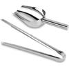 Siumir Paletta per Ghiaccio in Acciaio Inox & Pinze per Ghiaccio in Acciaio Inox Siumir 25 cm Pinze da Zucchero Food Scoop per Matrimoni, Feste, Bar,Grill