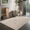 the carpet Janelle elegante di alta qualità in viscosa per soggiorno, tappeto a pelo corto intrecciato a mano con qualità premium, facile da pulire, resistente ai colori, beige, 120 x 170 cm