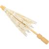 BESTonZON Ombrello in Pizzo Bianco per Bambine, Puntello Scenico | Legno e Lace, Ricamo Fine Colore Brillante, Leggero da Portare