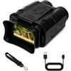 Cuifati Binocolo Digitale da 64 MP con Fotocamera Zoom 28X Registrazione Video 4K, Binocolo Compatto per Adulti e Bambini, Batteria Lunga 3600 MAh Trasferimento Foto WiFi per Concerti di Birdwatching