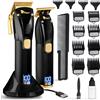 Fagaci Tagliacapelli Uomo Professionale con Potenza Turbo e Taglio Preciso, 5H/3H Batteria, Macchinetta Capelli, Rasoio e Trimmer, Taglia Barba Elettrico