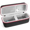 Linkidea Generic - Custodia rigida da viaggio per rasoi elettrici, compatibile con Philips Norelco serie 2000, 3600, Braun Series 3, 5, 6, organizer per accessori da barba per uso quotidiano (nero)