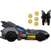 Mattel DC Premier - Batmobile, riproduzione dell'iconica auto da combattimento di Batman, design modulare e compatibile con il personaggio, include Bat-Drone, cannone e proiettili, JNP56