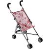 Bayer Chic 2000 Passeggino per bambole Roma, passeggino per bambole, mini passeggino, fiori rosa
