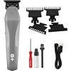 GAMMA+ Trimmer Professionale G+200 | Regolabarba Professionale e Rifinitore Contorni | Motore Rotativo DC 7.000 RPM | Lama Acciaio Giapponese + Ceramica | Autonomia oltre 2h | Ricarica USB-C