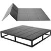 VEVOR Base Letto a Castello Misura Cal King 184 x 213 cm, Base Pieghevole Sottomaterasso con Cinghie a Strappo, Materiale in PP e Tessuto Oxford 600D Anti-cedimento, per Telai Duri Letti a Castello