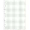 Filofax Blocco note formato A5 a quadretti per quaderni ricaricabili, colore: bianco