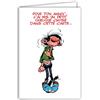 Afie Gaston Lagaffe glct-0122 scheda di compleanno con motivo Mille pensieri Baci Cuore Yoga Zen