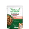 Trainer Natural e Sensitive Natural Trainer Cat Straccetti Sterilizzato Benessere Digestivo Salmone - 70g, Kit x 12 pezzi (12 Pezzi)