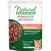 Trainer Natural e Sensitive Natural Trainer Cat Kitten&Young Straccetti - Salmone 70g, Kit x 12 pezzi (12 Pezzi)
