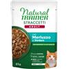 Trainer Natural e Sensitive Natural Trainer Cat Adult Straccetti - Merluzzo e Verdure 85g, Singola unità