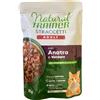 Trainer Natural e Sensitive Natural Trainer Cat Adult Straccetti - Anatra e Verdure 85g, Singola unità