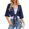 Wayleb Coprispalle Donna Cardigan Estivo Manica Lunga Leggero Aperto sul Davanti Casual Tinta Unita