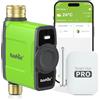 RAINPOINT Centralina Irrigazione WiFi con Ingresso e Uscita in Ottone, Intelligente Timer Irrigazione con Gateway dell'antenna, APP/Vocale Controllo, Ritardo per Pioggia/Manuale, per Prato Giardino